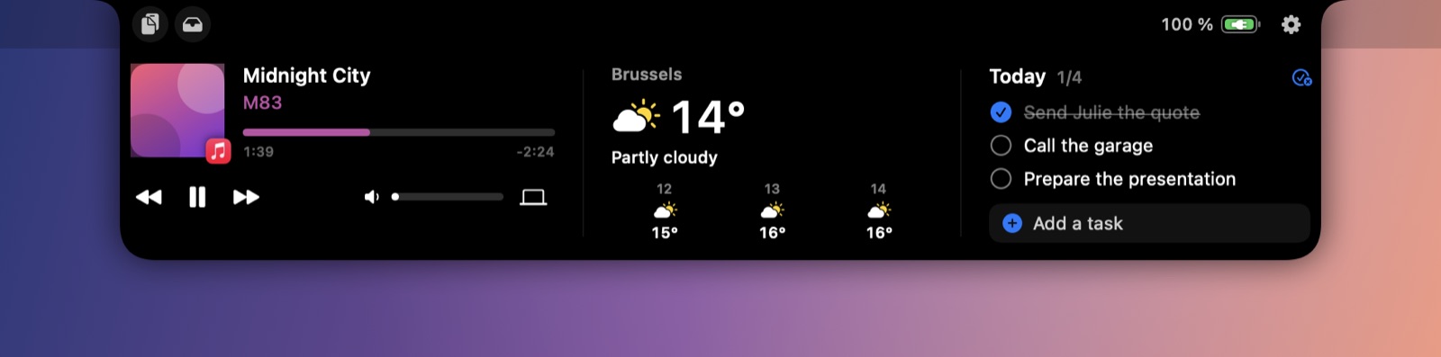 Pick your widgets